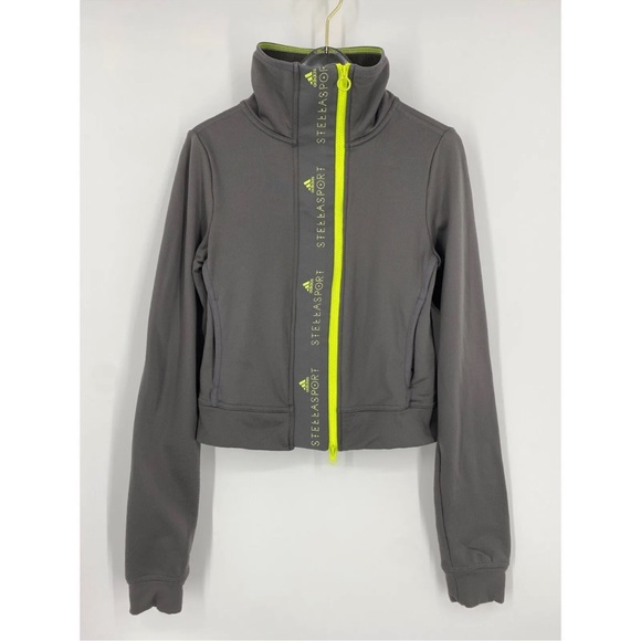 Adidas Stella McCartney Clima Warm Hooded  Contrasting Zipper Closure - Picture 1 of 10
